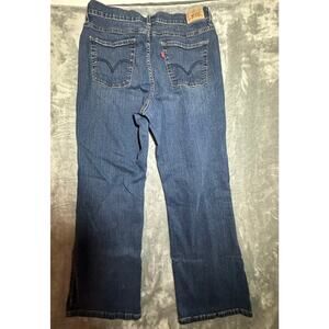 Levi’s 512 Perfectly Slimming Bootcut Jeans Women’s 16 Short Dark Wash Stretch